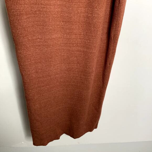 Naadam Reversible Cashmere Blend Ribbed Twist Dress Size Small - Picture 9 of 13